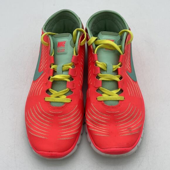 NIKE TRAINING FREE BALANZA 3.0 Coral Mint Yellow Running Walking Sneakers Size 6 - Picture 2 of 13